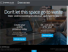 Tablet Screenshot of andersonsweddingcars.ndo.co.uk